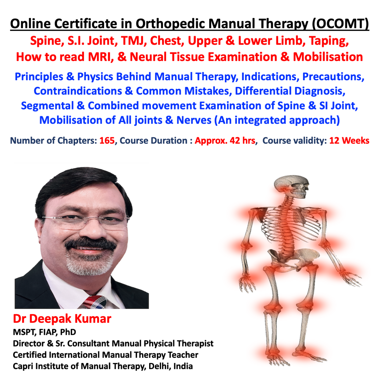 Online Certificate in Orthopaedic Manual Therapy
